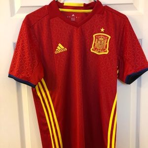 Adidas Spain home soccer jersey size Small